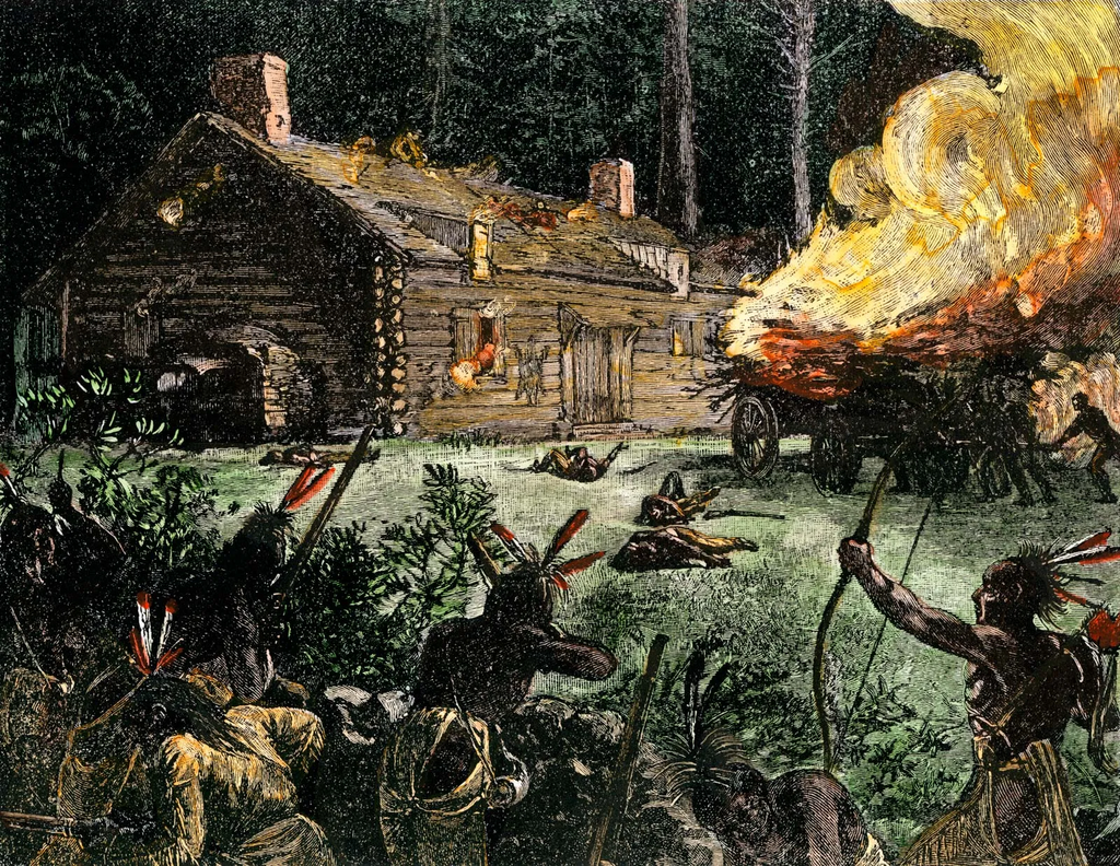 King Philip's War Attack